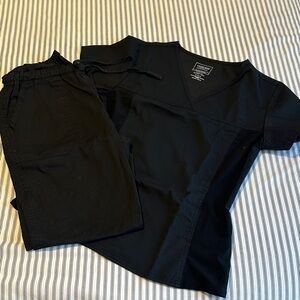 Black Women's Scrub Set